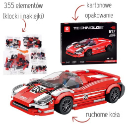 Klocki Techniczne Auto Wyścigowe