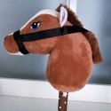 Hobby Horse brązowo-biały konik na patyku