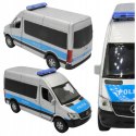 Samochód Metalowy Mercedes-Benz Sprinter Policja VAN Lodówa Welly 1:34