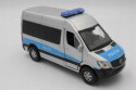 Samochód Metalowy Mercedes-Benz Sprinter Policja VAN Lodówa Welly 1:34