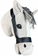 Hobby Horse jasnoszary pluszowy konik na patyku