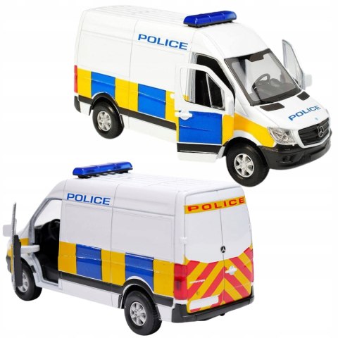 Metalowy Model WELLY Mercedes-Benz Van Sprinter POLICE 1:34